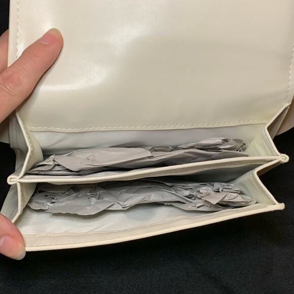 CALVIN KLEIN Belt Bag, Bone or Creamy White Color w/Gold Tone Metals, Small/Med. - Picture 12 of 14